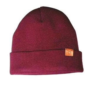 Burgundy Longhorn Beanie Unisex
